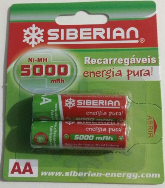 Pilha Recarregável AA Siberian