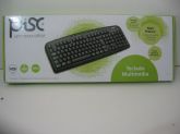 Teclado Multimídia Pisc USB