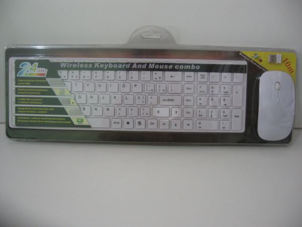 Teclado Wireless Com mouse