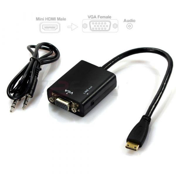 Adaptador Hdmi Para Vga Com Áudio - Hd Conversion Cable